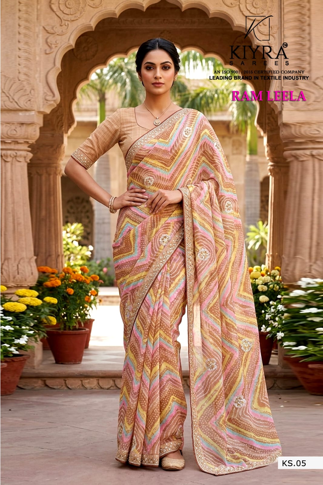 Ram Leela Kiyra Weightless Sarees Wholesaler Ahmedabad