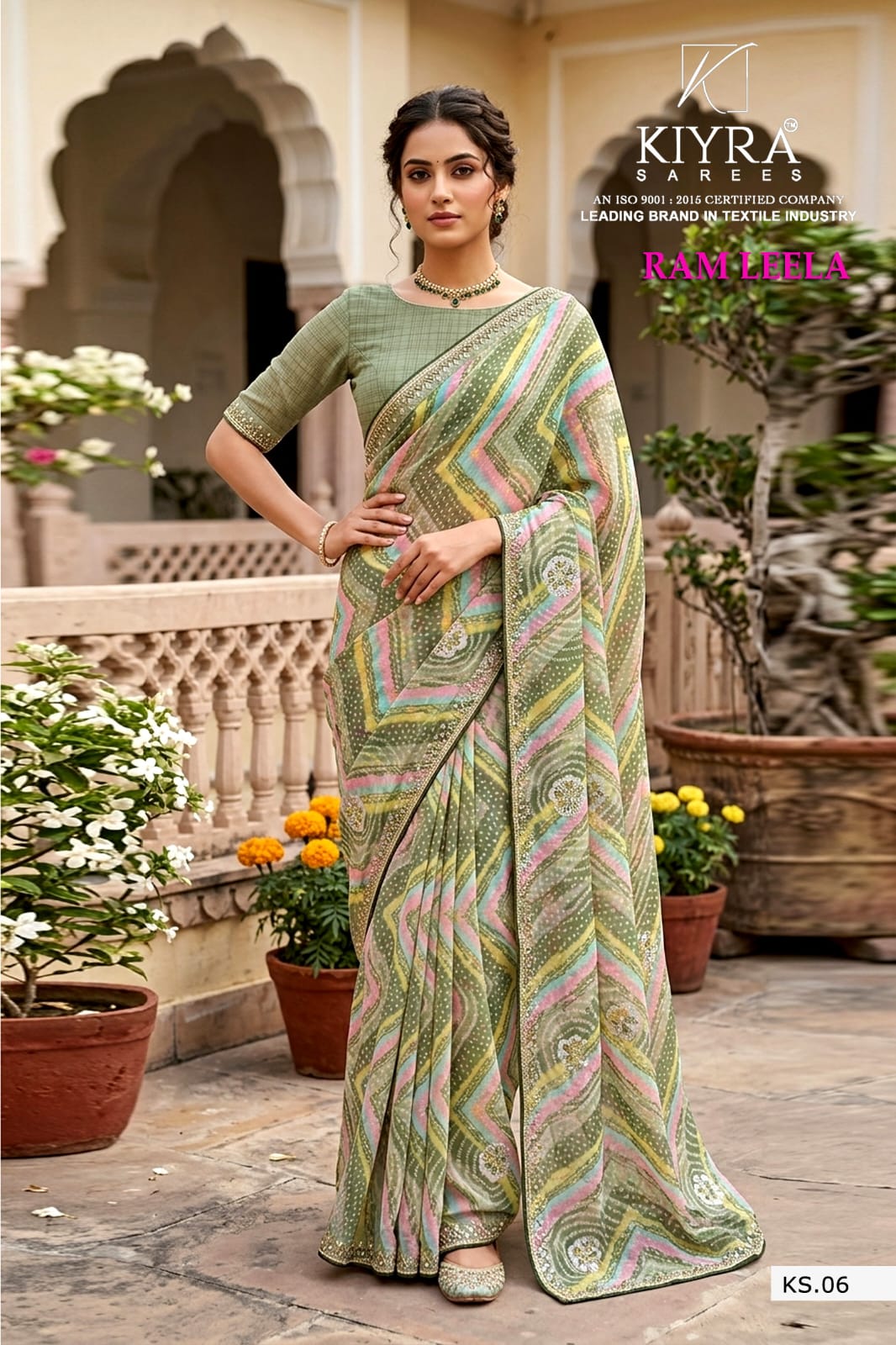 Ram Leela Kiyra Weightless Sarees Wholesaler Ahmedabad