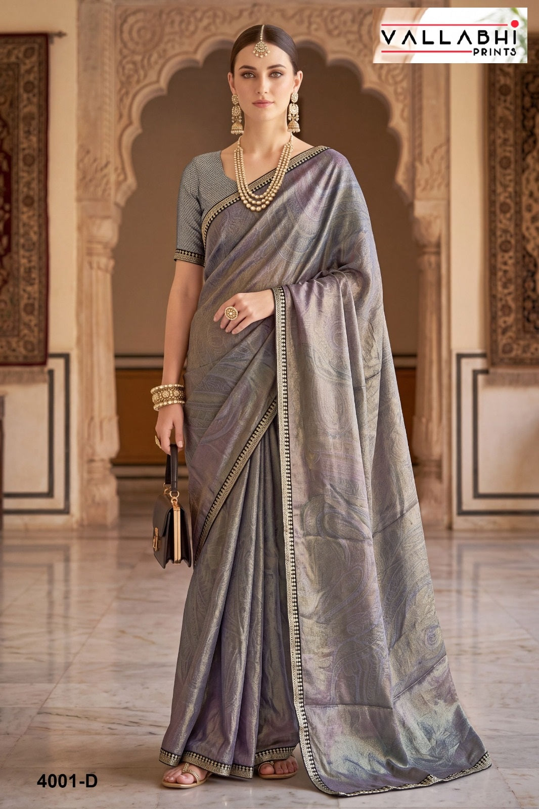 Rama Vol 4 Vallabhi Prints Brasso Sarees Manufacturer Ahmedabad