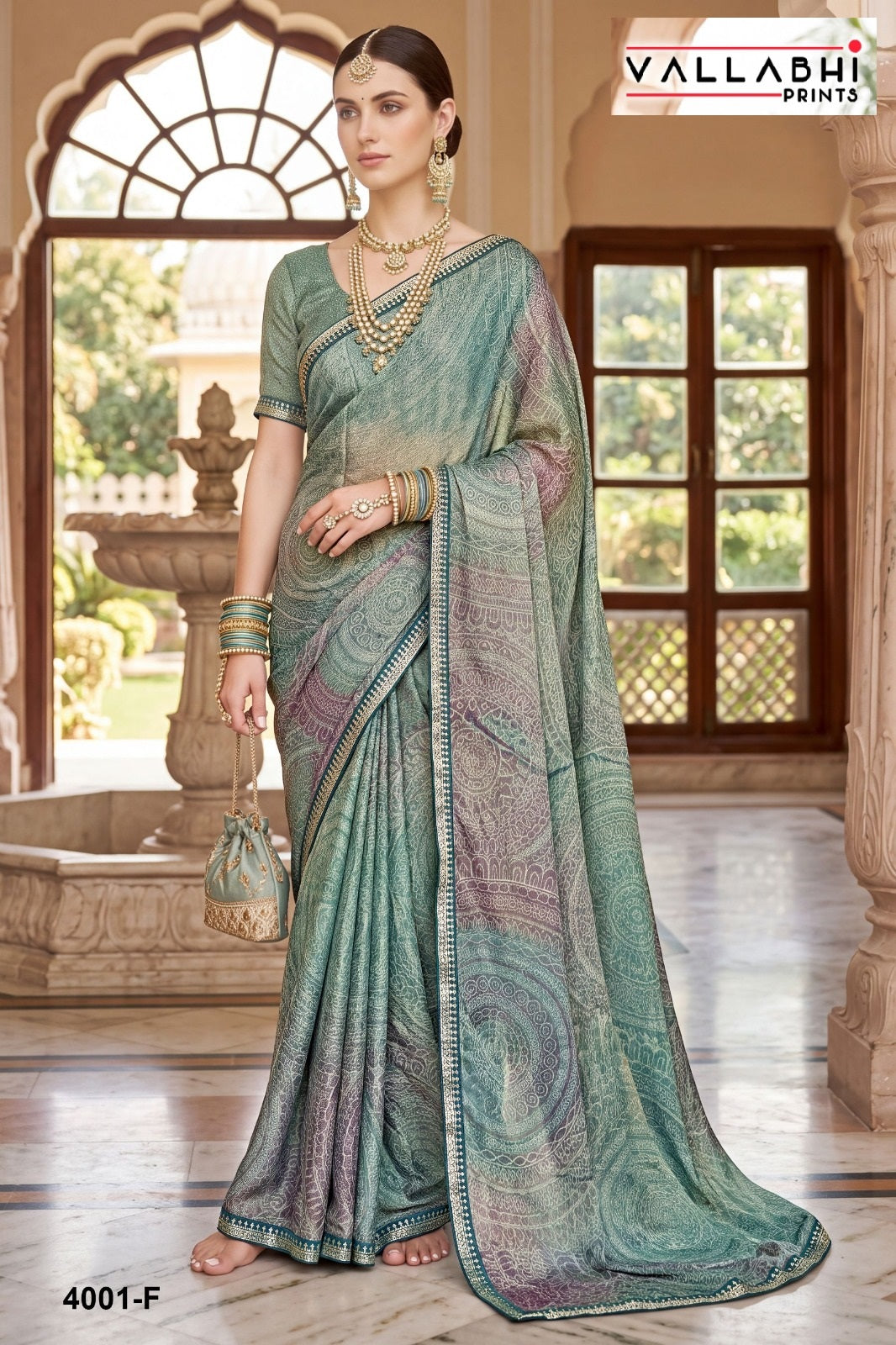Rama Vol 4 Vallabhi Prints Brasso Sarees Manufacturer Ahmedabad