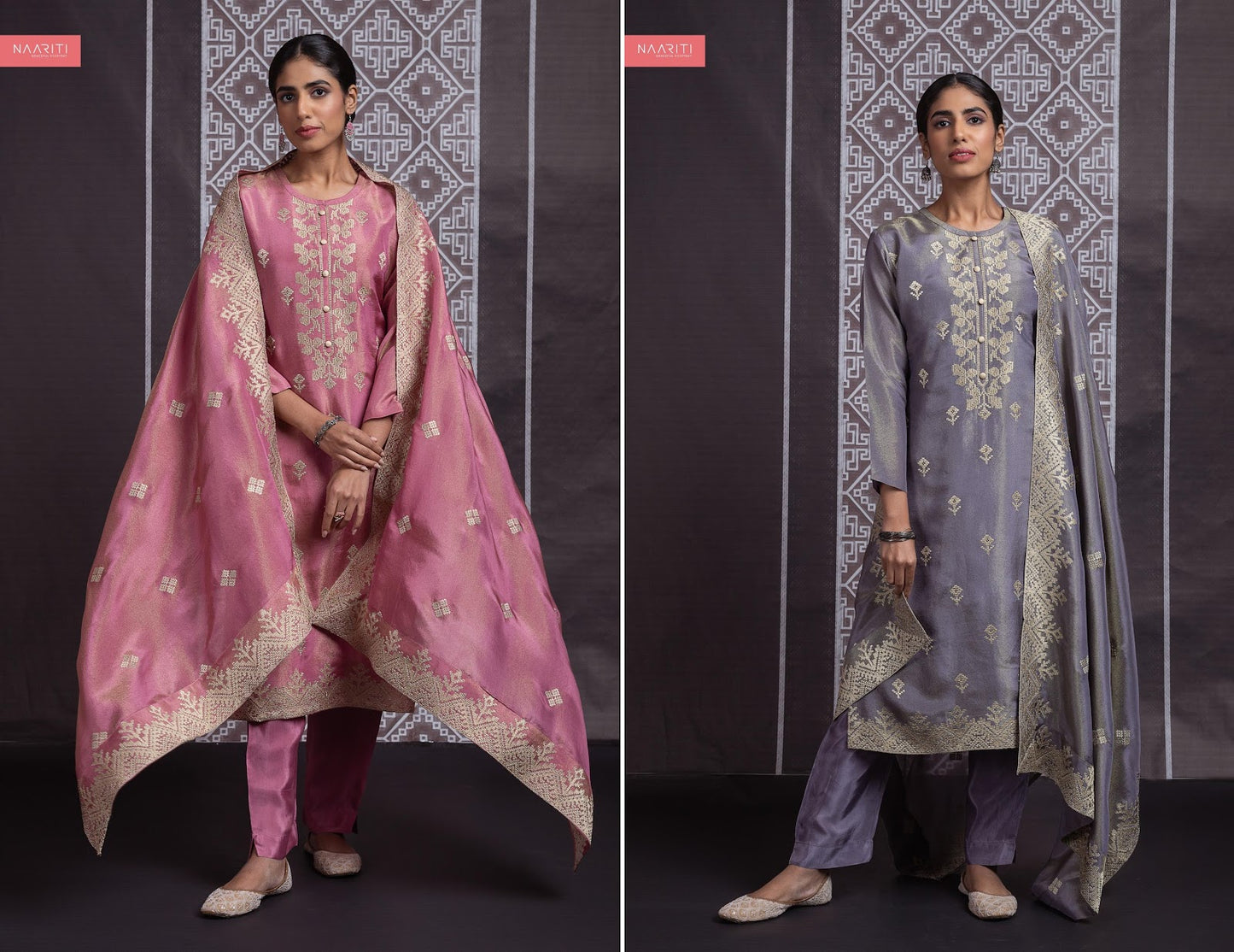 Ramaya Naariti Tissue Silk Pant Style Suits Manufacturer