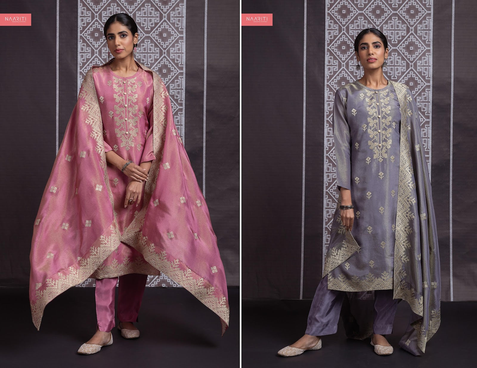 Ramaya Naariti Tissue Silk Pant Style Suits Manufacturer