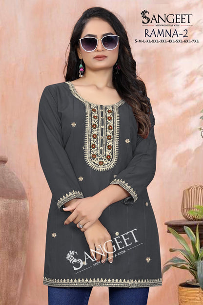 Ramna 2 Sangeet Heavy Rayon Short Kurtis Wholesale Price