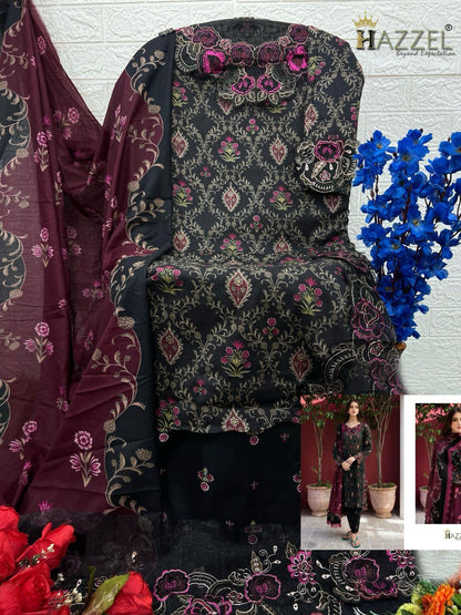 रामशा रंगरेज़ लक्ज़री लॉन हेज़ल कॉटन कराची सलवार सूट आपूर्तिकर्ता भारत