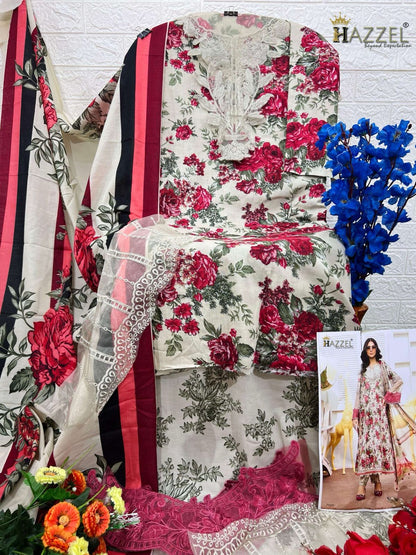 रामशा रंगरेज़ लक्ज़री लॉन हेज़ल कॉटन कराची सलवार सूट आपूर्तिकर्ता भारत