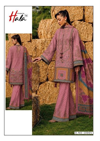 Ramsha Vol 10 Hala Cotton Karachi Salwar Suits Exporter Gujarat