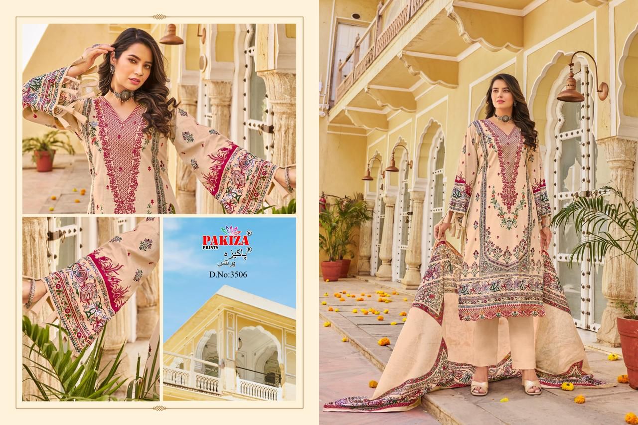 Ramsha Vol 35 Pakiza Prints Lawn Cotton Karachi Salwar Suits