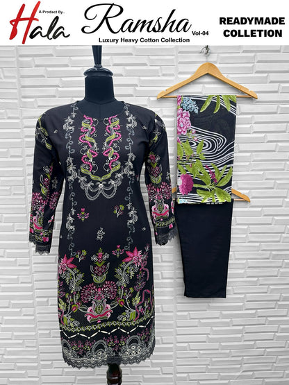 Ramsha Vol 4 Hala Pure Lawn Karachi Salwar Suits Wholesale Rate
