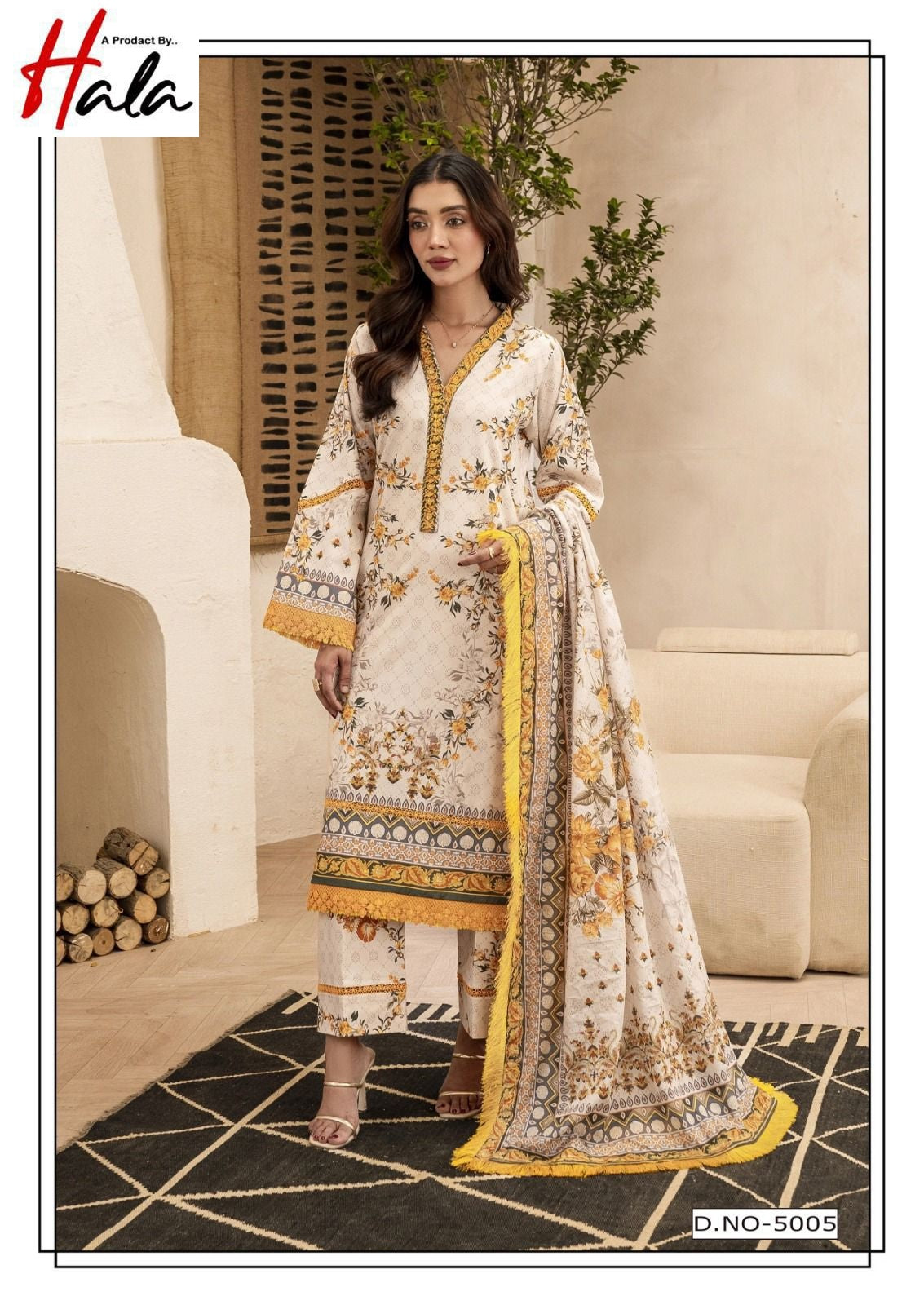 Ramsha Vol 5 Luxury Cotton Collection Hala Lawn Karachi Readymade Suits Exporter