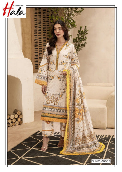 Ramsha Vol 5 Luxury Cotton Collection Hala Lawn Karachi Readymade Suits Exporter