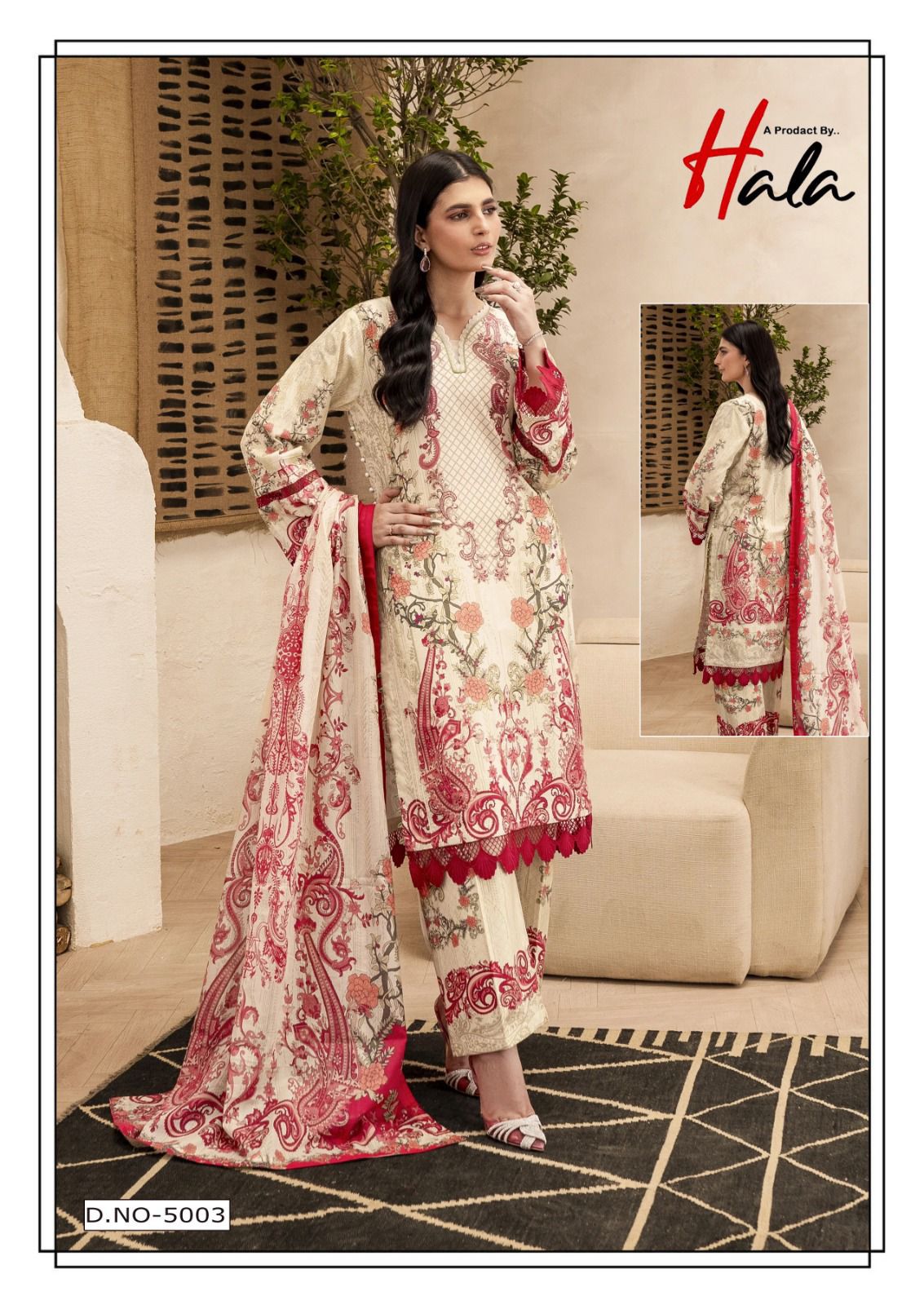 Ramsha Vol 5 Luxury Cotton Collection Hala Lawn Karachi Readymade Suits Exporter