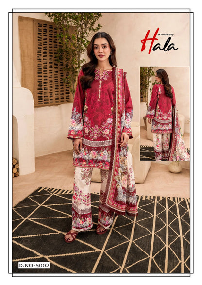 Ramsha Vol 5 Luxury Cotton Collection Hala Karachi Salwar Suits Supplier