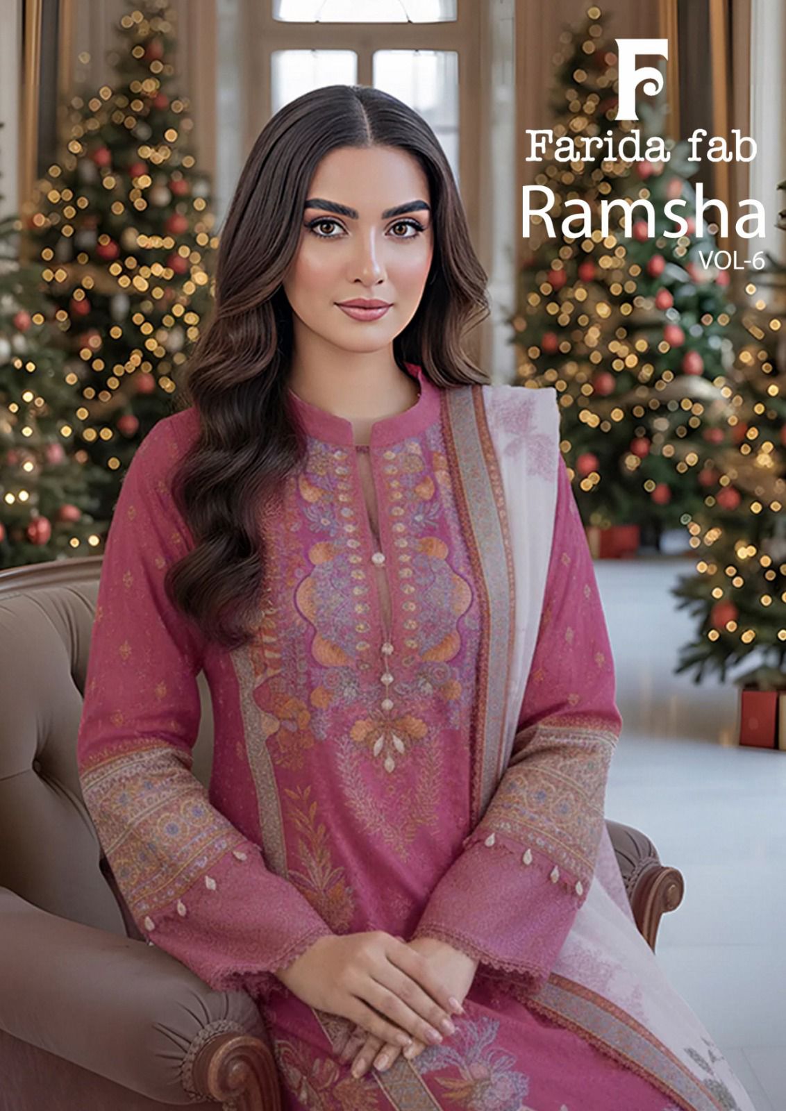 Ramsha Vol 6 Farida Fab Mix Cotton Karachi Salwar Suits Wholesaler