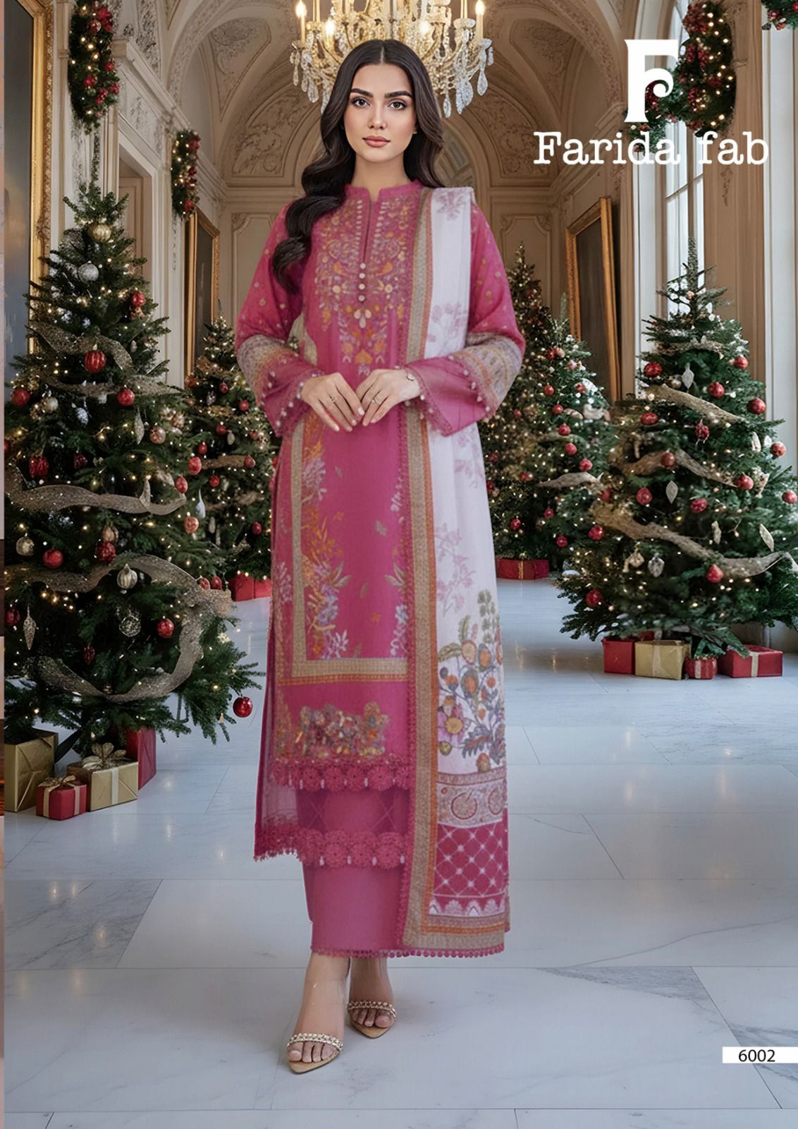 Ramsha Vol 6 Farida Fab Mix Cotton Karachi Salwar Suits Wholesaler