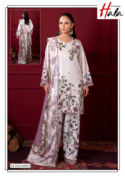 Ramsha Vol 6 Luxury Cotton Collection Hala Karachi Salwar Suits Supplier India