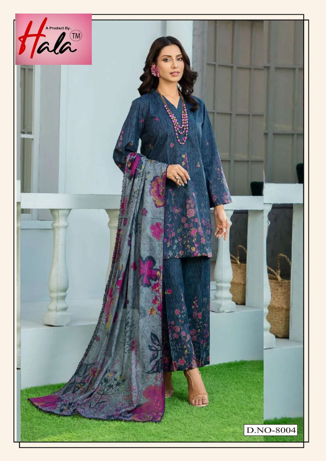 Ramsha Vol 8 Hala Cotton Karachi Salwar Suits Manufacturer India