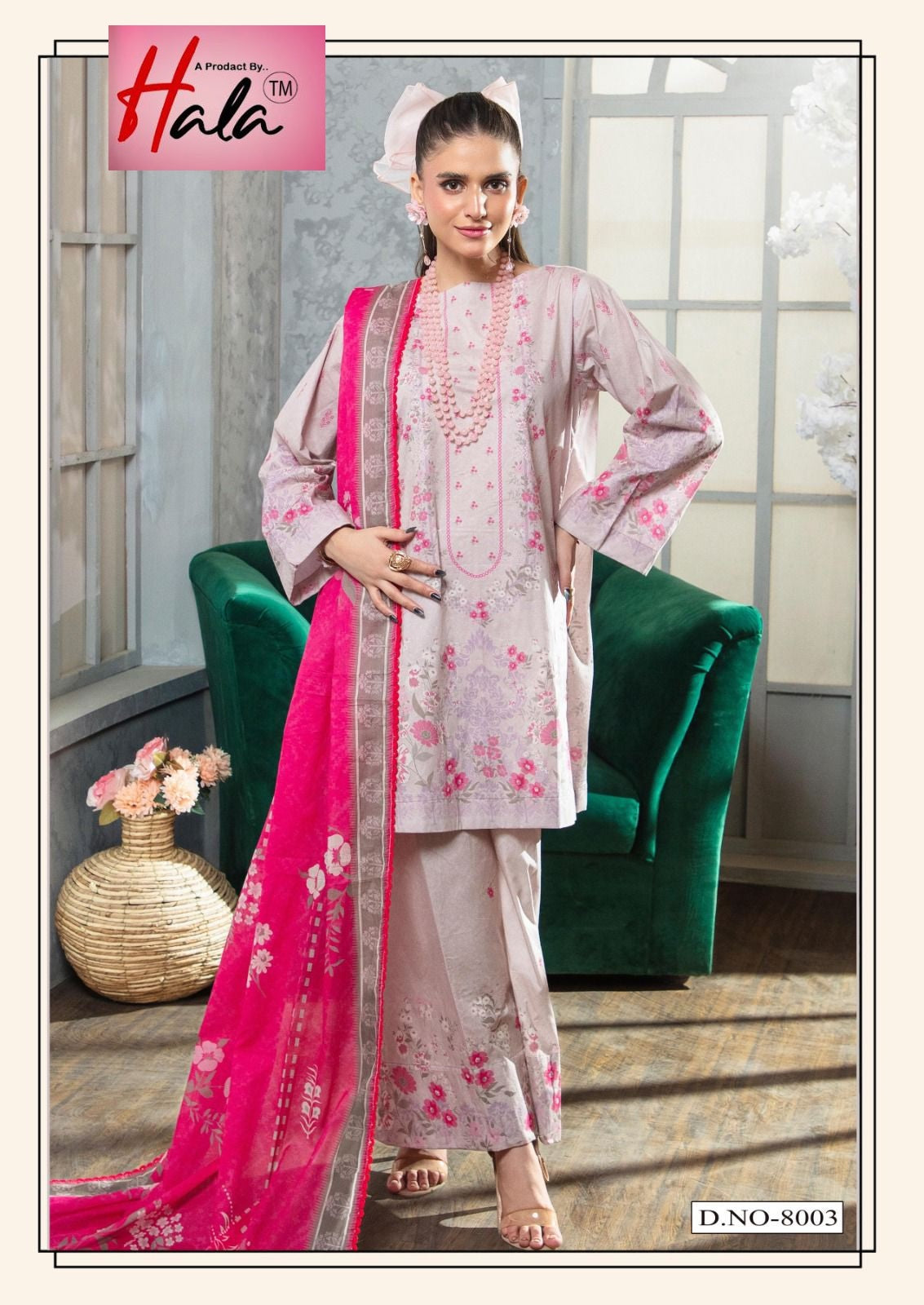 Ramsha Vol 8 Hala Cotton Karachi Salwar Suits Manufacturer India