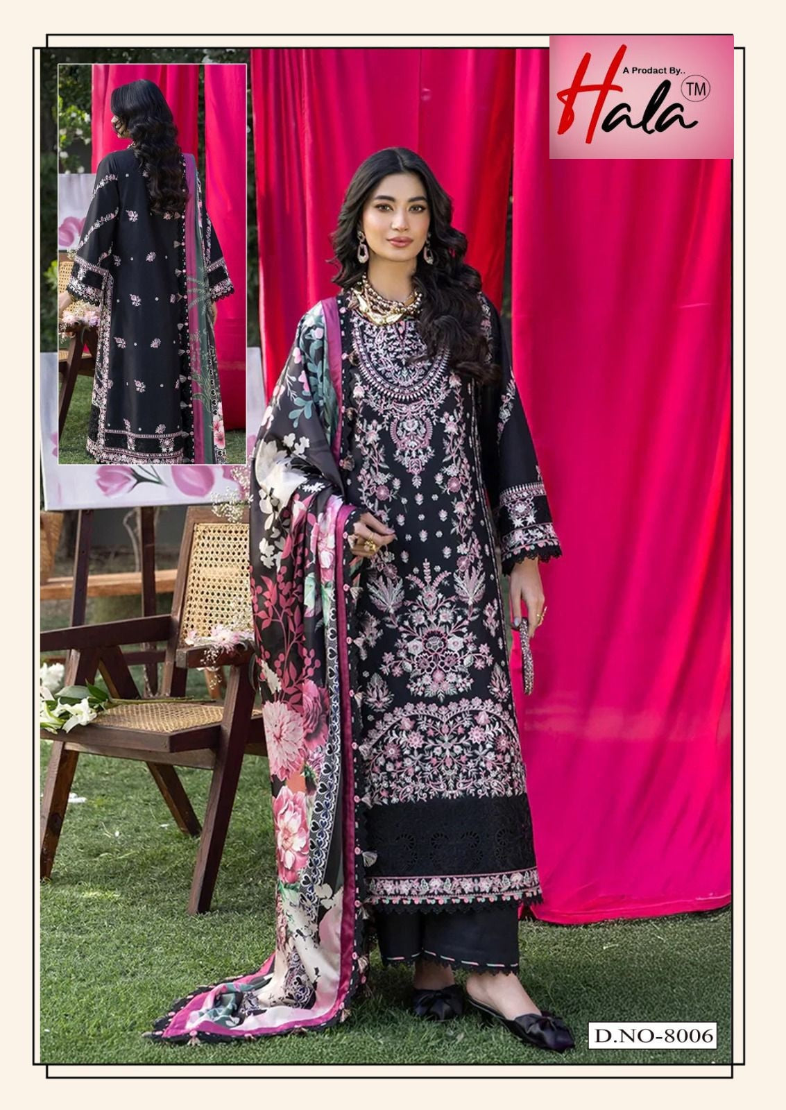 Ramsha Vol 8 Hala Cotton Karachi Salwar Suits Manufacturer India