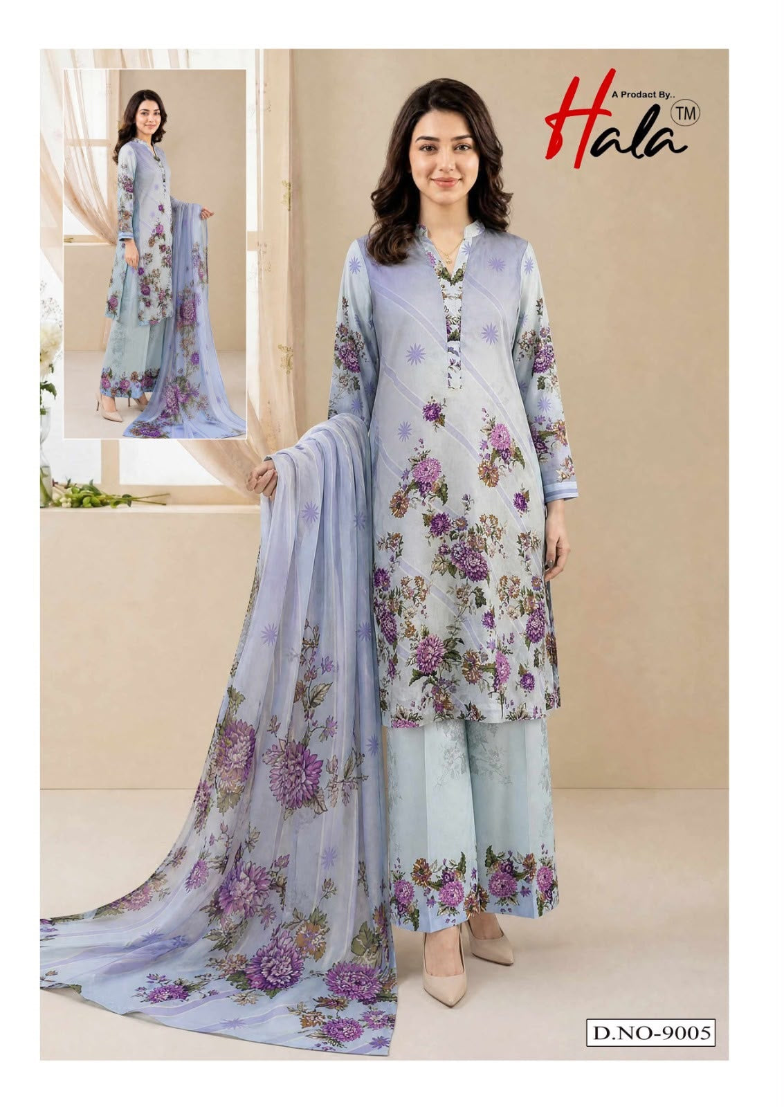 Ramsha Vol 9 Hala Cotton Karachi Salwar Suits Wholesale Price