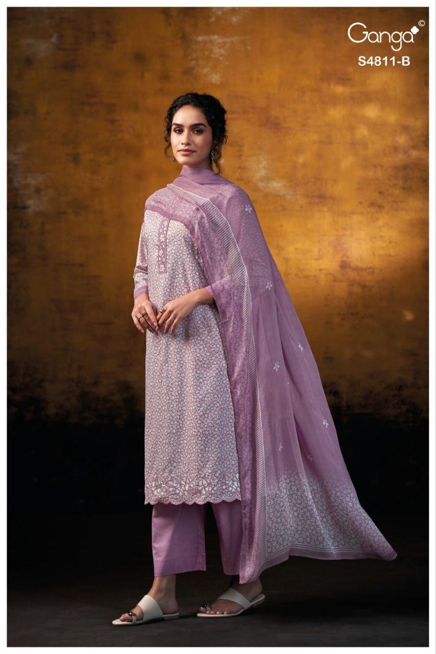 Ramya 4811 Ganga Cotton Plazzo Style Suits Wholesale