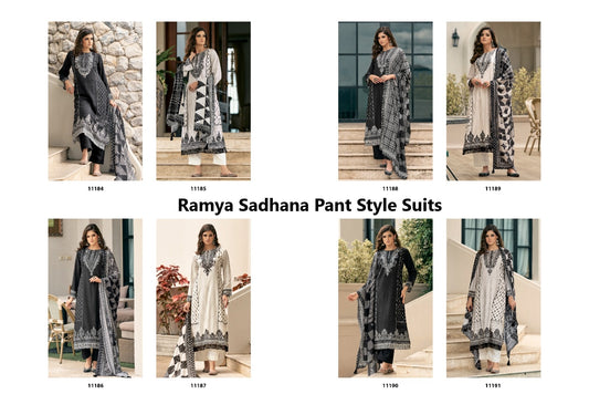 Ramya Sadhana Rayon Pant Style Suits Wholesaler Ahmedabad