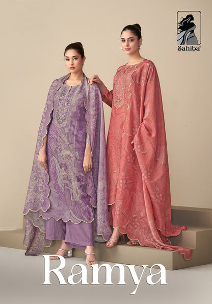 Ramya Sahiba Simmer Plazzo Style Suits Wholesale