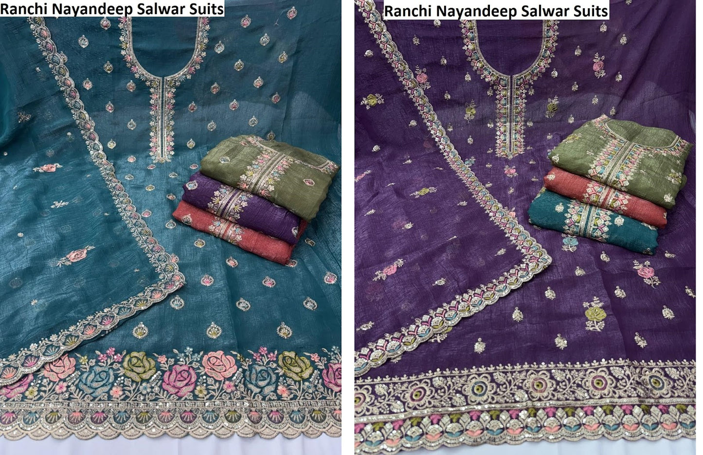 Ranchi Nayandeep Crunchy Silk Salwar Suits Supplier Ahmedabad