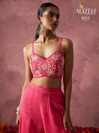 Rang 5012-5013 Alizeh Organza Indo Western Pair Manufacturer