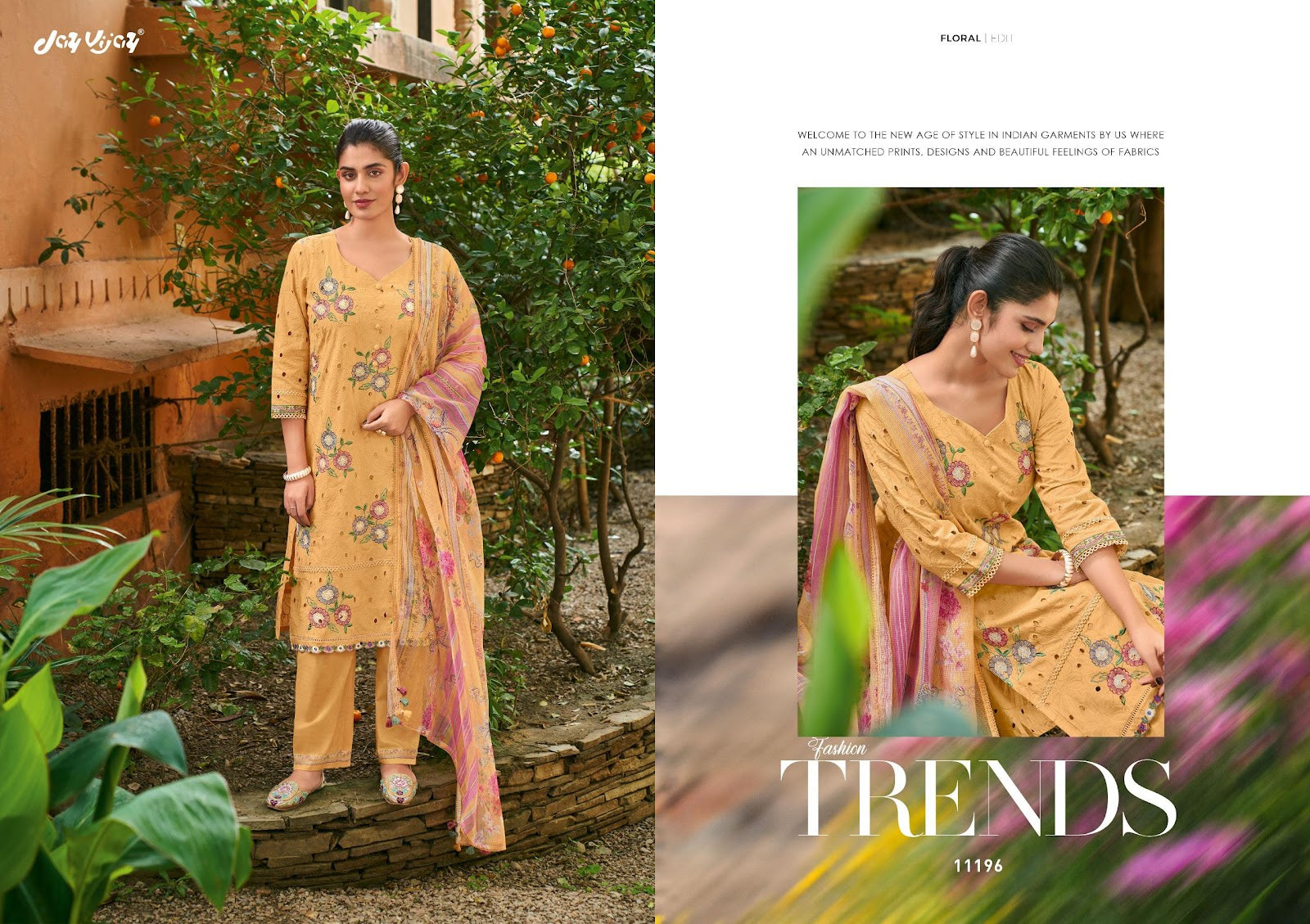 Rang Baari Jay Vijay Cotton Pant Style Suits Exporter Ahmedabad