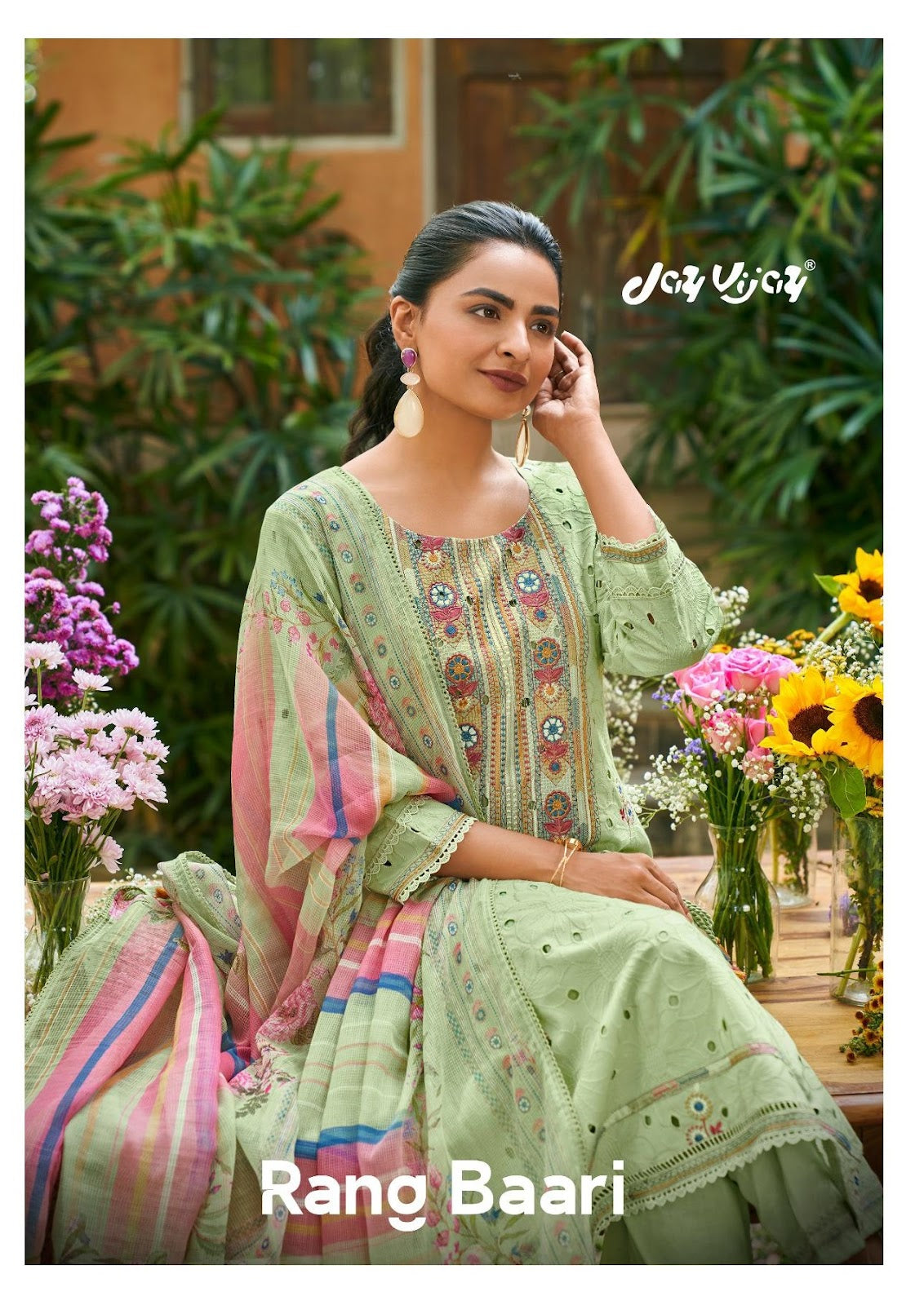 Rang Baari Jay Vijay Cotton Pant Style Suits Exporter Ahmedabad