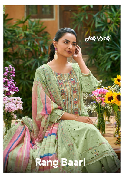 Rang Baari Jay Vijay Cotton Pant Style Suits Exporter Ahmedabad