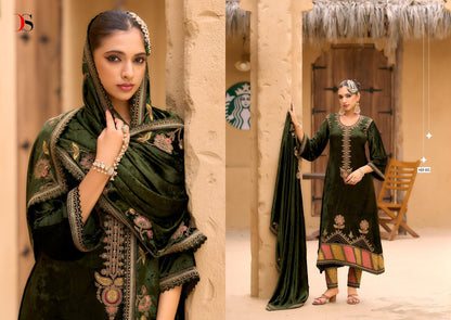 Rang E Bahar Deepsy Viscose Velvet Suits Manufacturer India