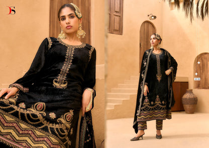 Rang E Bahar Deepsy Viscose Velvet Suits Manufacturer India