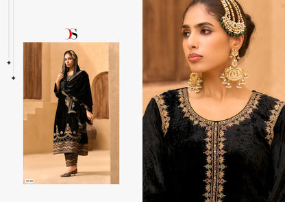 Rang E Bahar Deepsy Viscose Velvet Suits Manufacturer India