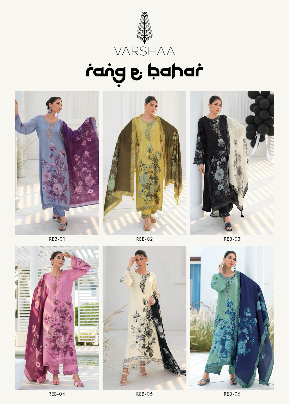 Rang E Bahar Varshaa Muslin Pant Style Suits Wholesale Price
