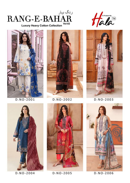 Rang E Bahar Vol 2 Hala Cotton Karachi Salwar Suits Wholesale Price