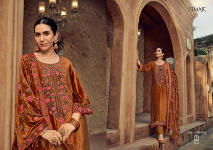 Rang E Makhmali Vol 5 Simar Velvet Suits Exporter