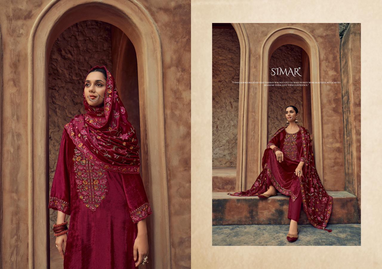 Rang E Makhmali Vol 5 Simar Velvet Suits Exporter