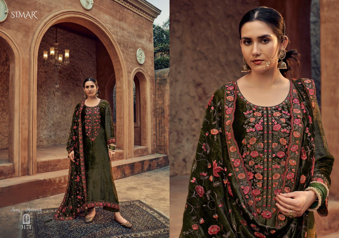 Rang E Makhmali Vol 5 Simar Velvet Suits Exporter