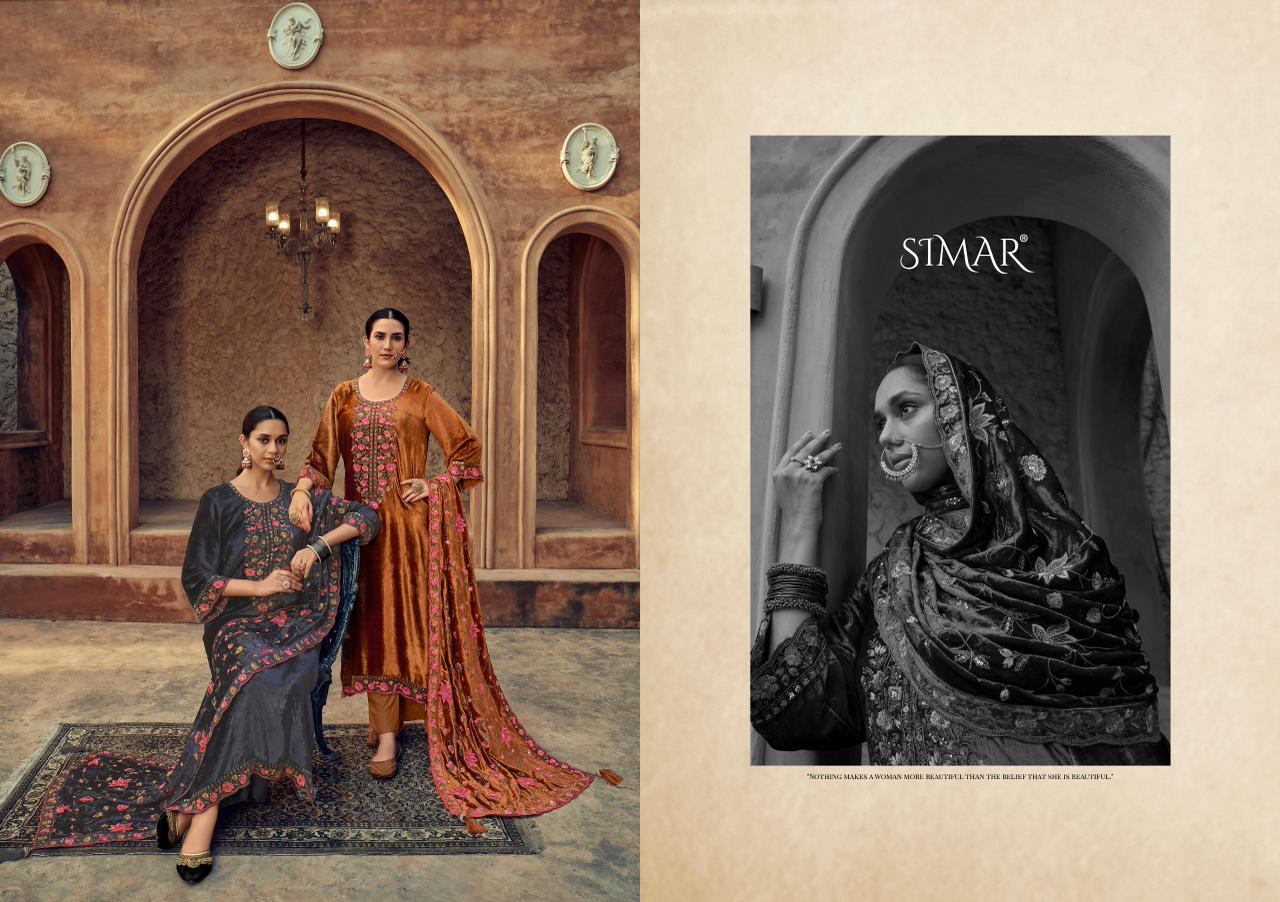 Rang E Makhmali Vol 5 Simar Velvet Suits Exporter