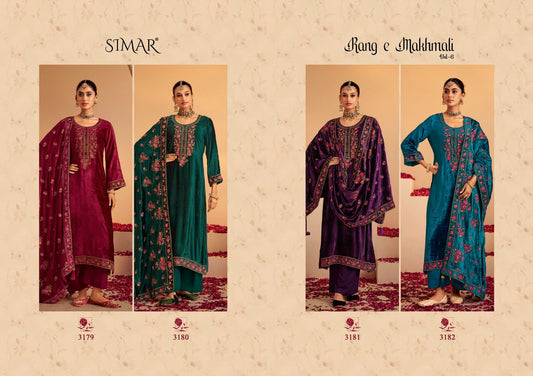 Rang E Makhmali Vol 6 Simar Velvet Suits Supplier Gujarat