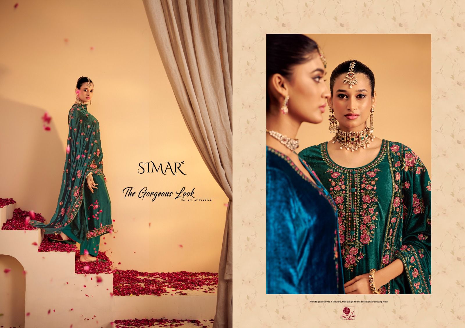 Rang E Makhmali Vol 6 Simar Velvet Suits Supplier Gujarat