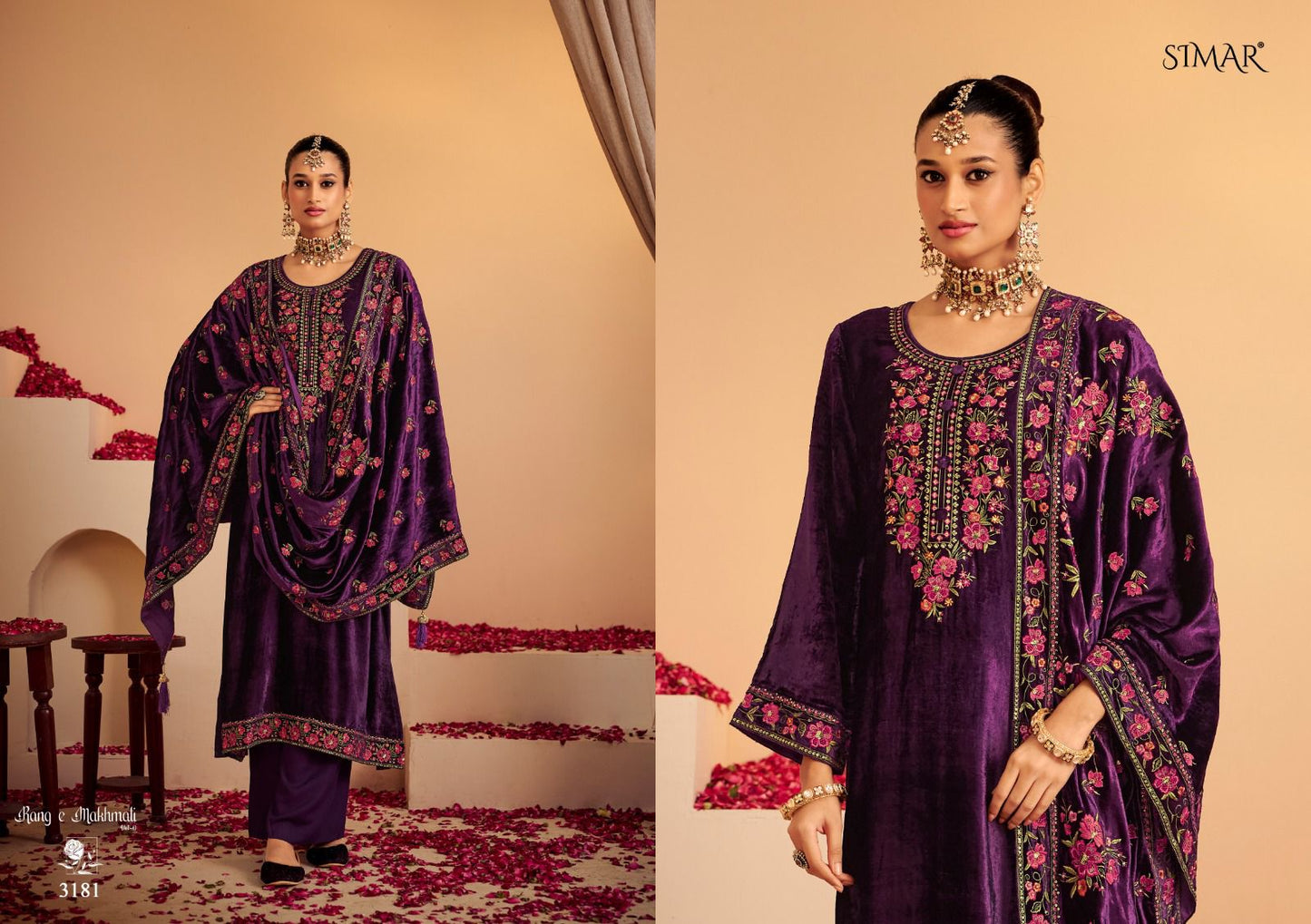 Rang E Makhmali Vol 6 Simar Velvet Suits Supplier Gujarat