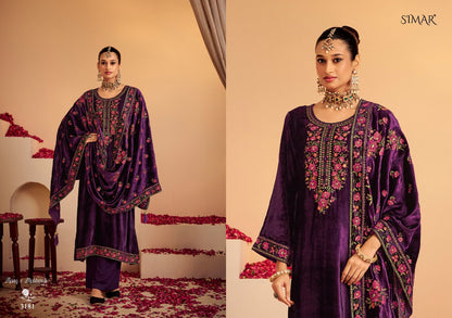 Rang E Makhmali Vol 6 Simar Velvet Suits Supplier Gujarat