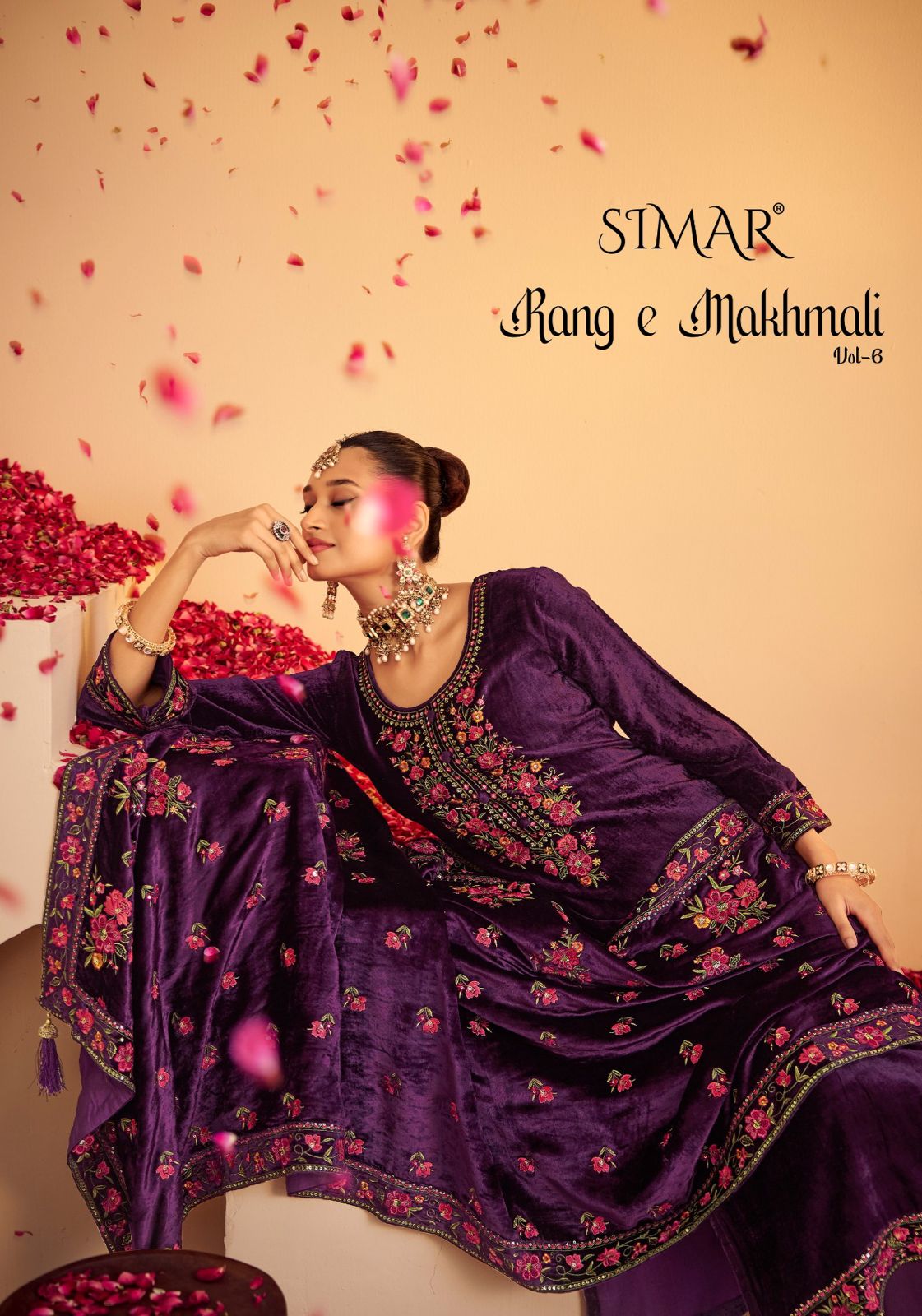 Rang E Makhmali Vol 6 Simar Velvet Suits Supplier Gujarat