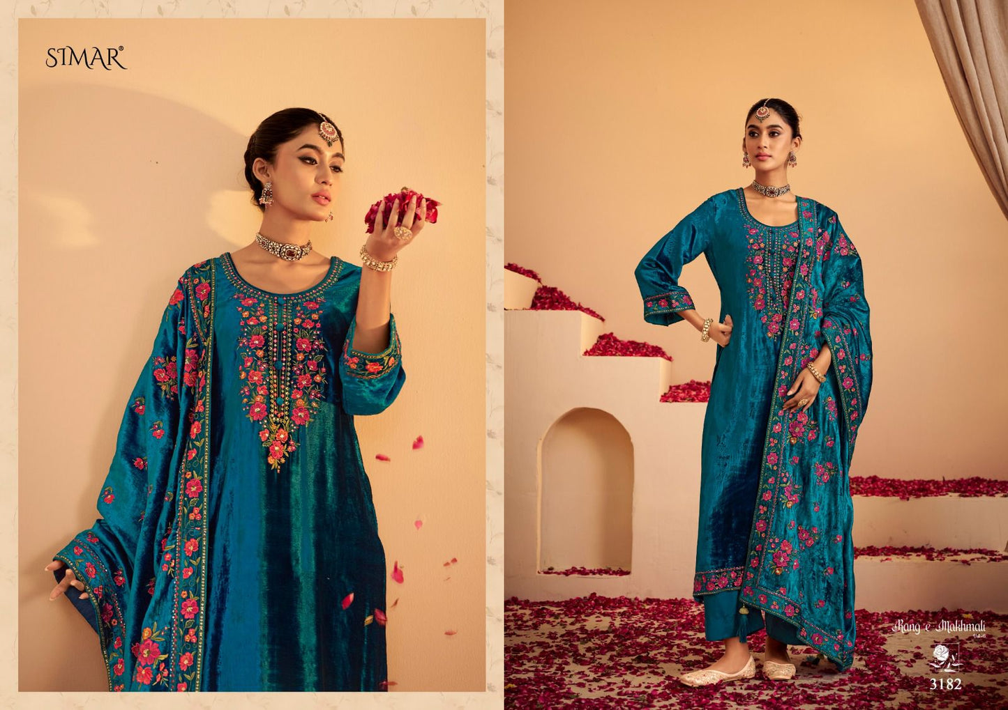 Rang E Makhmali Vol 6 Simar Velvet Suits Supplier Gujarat