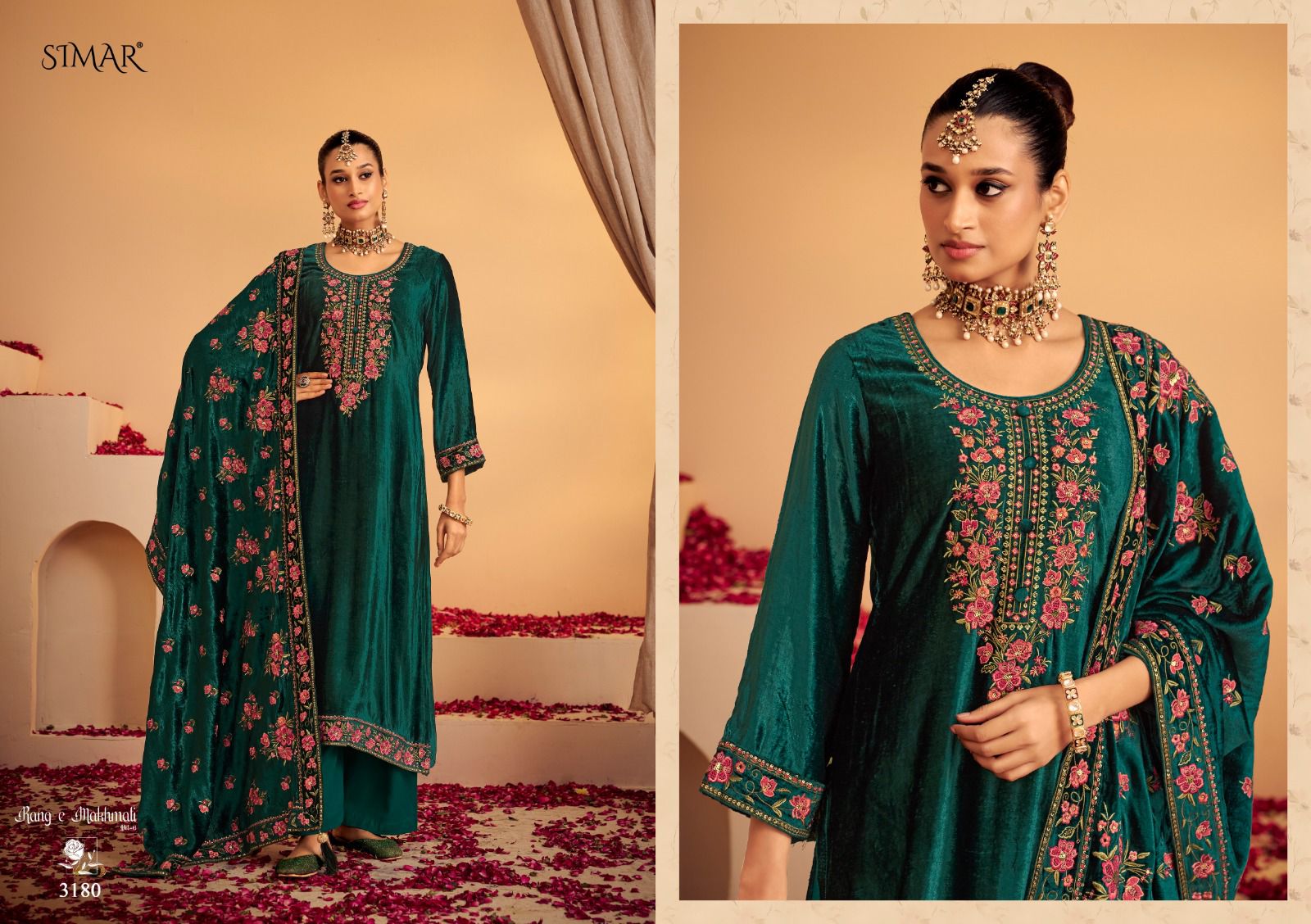 Rang E Makhmali Vol 6 Simar Velvet Suits Supplier Gujarat