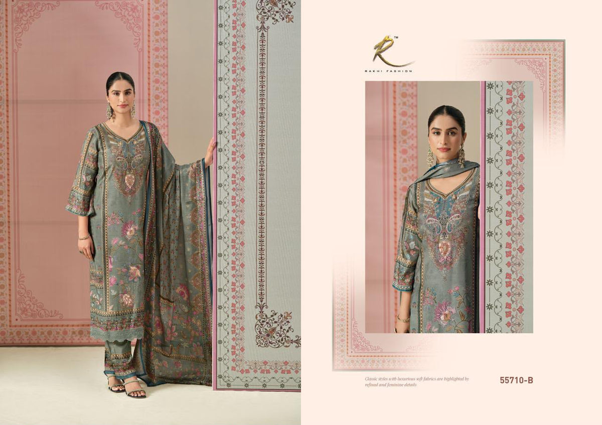 Rang E Mithass 55710 Rakhi Fashion Viscose Modal Plazzo Style Suits Exporter