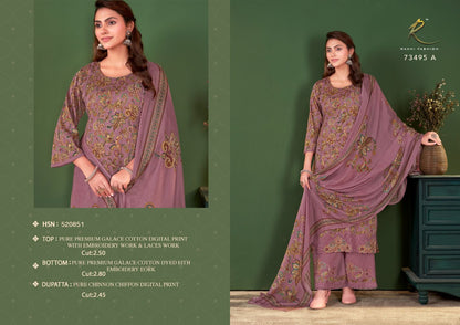 Rang E Noor 73495 Rakhi Fashion Cotton Pakistani Salwar Suits Manufacturer India