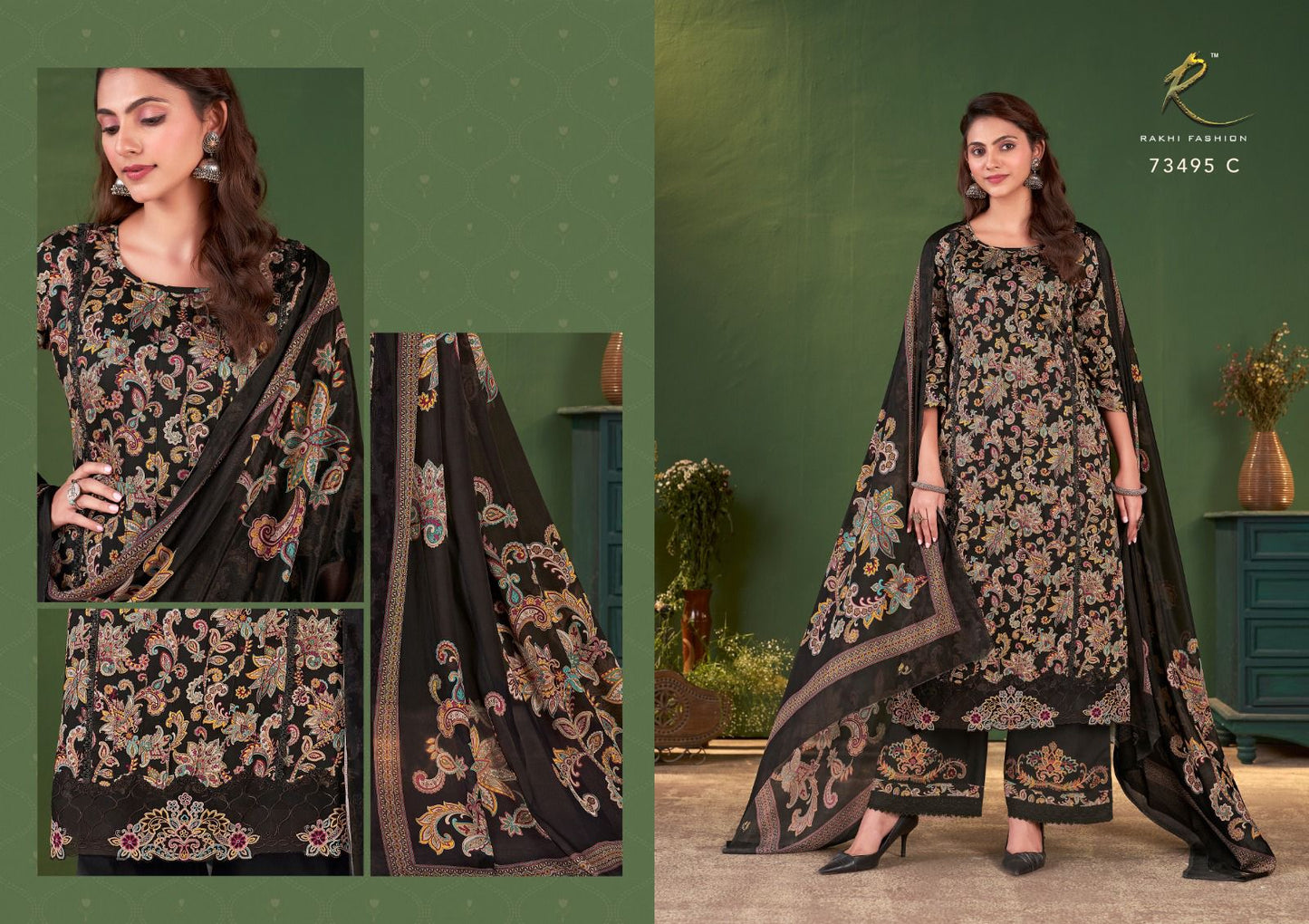 Rang E Noor 73495 Rakhi Fashion Cotton Pakistani Salwar Suits Manufacturer India